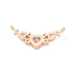 Латунные подвески из прозрачного кубического циркония ZIRC-K088-19KCG