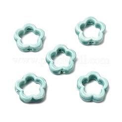 Cornice a forma di fiore con perline di porcellana smaltata&nbsp;PORC-A034-09