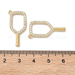 Подвески в спортивной тематике из нержавеющей стали 304 с микропаве из прозрачных кубических цирконий.&nbsp;STAS-K295-47A-G