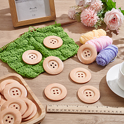 44 шт. деревянные пуговицы&nbsp;BUTT-PH0001-42B