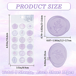 Полупрозрачные самоклеящиеся наклейки из ПВХ DIY-CP0009-54A