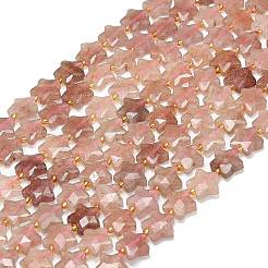 Природного кварца клубники нитей бисера G-P573-C04-01