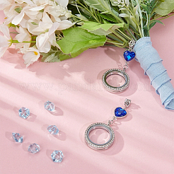 合金ロケットフォトペンダント  フラット ラウンド ハート チャーム付き  アンティークブロンズ·プラチナ  73mm  穴：5mm&nbsp;FIND-WH0181-05
