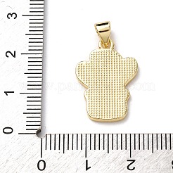 Pendentifs d'émail en laiton &nbsp;LS-FIND-I054-01A-G
