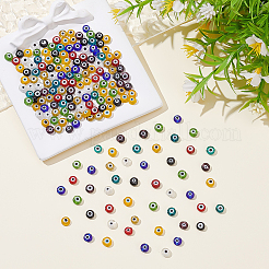 200шт 10 цвета ручной работы сглаз бусины лэмпворк LAMP-ME0001-15