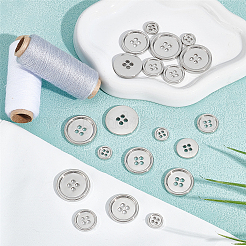 20 шт. 4 стиля 4-отверстие кнопки из цинкового сплава BUTT-NB0002-12P