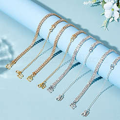 Нескользящие бретельки бюстгальтера со стразами из латуни FIND-GO00010