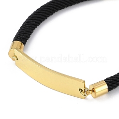 Ионное покрытие (ip) 304 нержавеющая сталь id браслеты для женщин BJEW-K254-20G-01