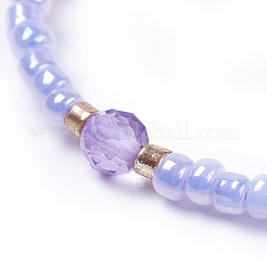Bracciali con perline intrecciati con filo di nylon regolabile&nbsp;BJEW-JB04376-02