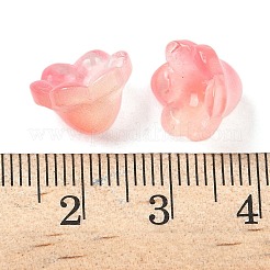 Прозрачные шапочки из стеклянных бусин GLAA-B028-01I