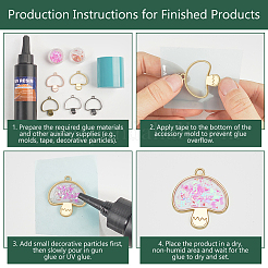 30 шт. подвески из двухцветного сплава с открытой задней частью&nbsp;FIND-FG0005-11