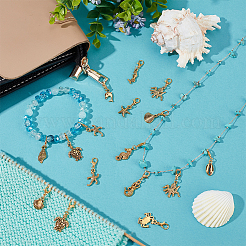 40 шт. 10 стильных подвесных украшений из сплава HJEW-PH02122