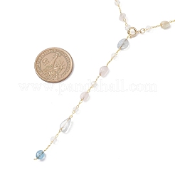 Ensembles de boucles d'oreilles et de colliers faits à la main en perles de morganite naturelle&nbsp;SJEW-JS01342-01