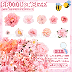 3 сумка 3 стиля тканевый цветок&nbsp;DIY-SP0005-72A