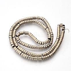 Galvanoplastia perlas de hematita sintéticas no magnéticas espaciadores hilos&nbsp;G-Q486-73G
