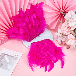 Украшение на манжеты одежды с отделкой из перьев петуха&nbsp;AJEW-WH0696-197C