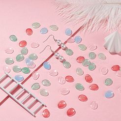 Прозрачный лак окрашенные стеклянные подвески&nbsp;GLAA-S183-27