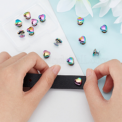 14 комплект заклепок-гвоздиков из цинкового сплава в форме сердца FIND-WR0007-44