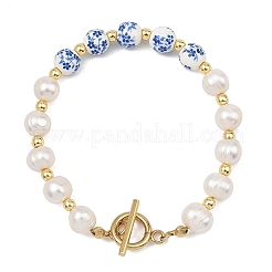 Armbänder aus natürlichen Süßwasserzuchtperlen&nbsp;BJEW-JB13964