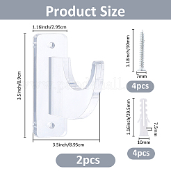 Акриловый настенный держатель для меча AJEW-WH0459-27
