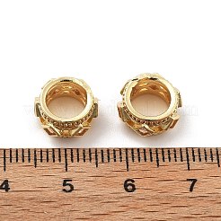 Латунь микропаве прозрачный кубический цирконий европейский бисер KK-R216-06G