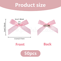 Броши-банты из полиэстера&nbsp;LS-JEWB-WH0028-68B