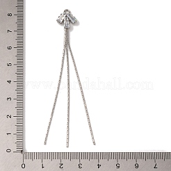 Большие кулоны из латуни с микропейвом и прозрачным фианитом&nbsp;KK-G510-12P