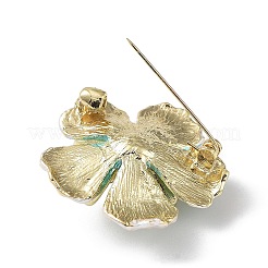 Brosche mit Strassen aus legiertem Pavé-Kristall&nbsp;JEWB-M035-04G-02