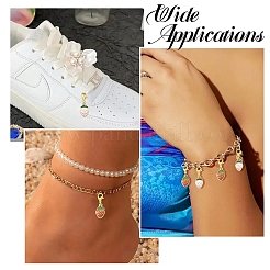 20 шт. 2 стиля подвесных украшений из эмалевого сплава с клубникой&nbsp;HJEW-YW00276