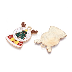 Natale in lega tema ciondoli smaltati&nbsp;ENAM-T020-33F