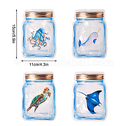 4 комплект 4 видов водонепроницаемых самоклеящихся наклеек на окна из ПВХ DIY-GF0005-61