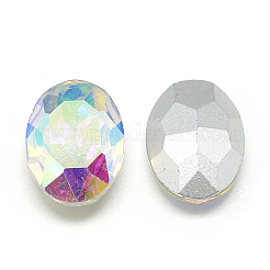 Cabujones de cristal con rhinestone&nbsp;RGLA-T080-6x8mm-05