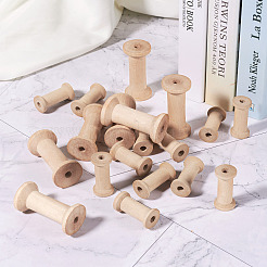 Катушка с нитками для шитья из массива дерева ODIS-TA0001-03