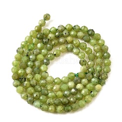 Бусы из натурального канадского нефрита G-G259-D02-3mm