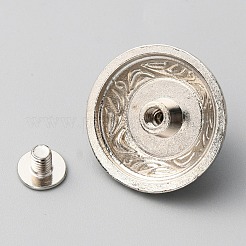 Rivets décoratifs en alliage de zinc&nbsp;BUTT-WH0028-36B-02