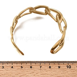 Bracciali rigidi a maglie intrecciate in acciaio inossidabile 304 stile boho&nbsp;SA-CBA1E89-01D-G
