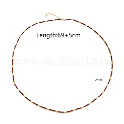 Ожерелья из натуральных красных бусин пикассо в стиле богемы с ограненными бусинами рондель и пренитом AN5504