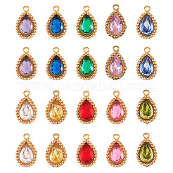 20 шт. 10-х цветные подвески из нержавеющей стали 304 с микропаве из кубического циркония&nbsp;STAS-TA0002-93