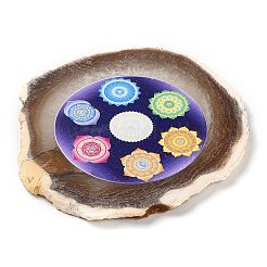 Печатный орнамент из кусочков натурального агата&nbsp;DJEW-M011-02L