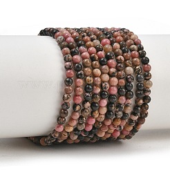 Abalorios naturales rhodonite hebras&nbsp;GG-CBA0389-A06-3mm
