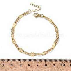 Bracelets à maillons en acier inoxydable 304 pour femmes&nbsp;BJEW-D466-08B-G