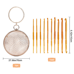 Женский кошелек железный полый клатч AJEW-GF0003-05