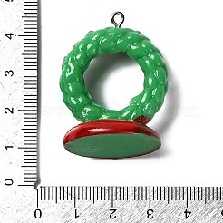 Подвески из непрозрачной смолы на рождественскую тематику RESI-I336-01P-07