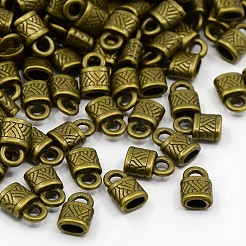 Tibetischer Stil Legierung Endkappen für Kord&nbsp;LS-MLF10823Y-NF