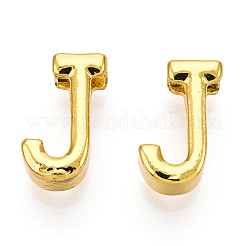 合金ペンダント  イニシャルチャーム  アルファベットチャーム  18KGP本金メッキ  文字.j  9.5~10.5x3.5~10x3.5~4mm  穴：1.5~2mm&nbsp;FIND-CJC0004-56G-J