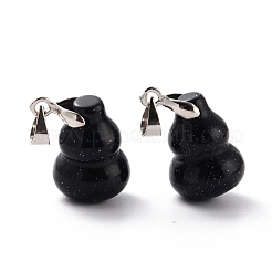 Синтетический синий авантюрин подвески&nbsp;G-G846-01J