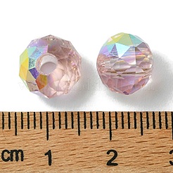 114шт прозрачные гальванические стеклянные бусины GLAA-K064-09B