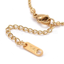 Изготовление браслета из шариковой цепи из нержавеющей стали 304 AJEW-JB00966