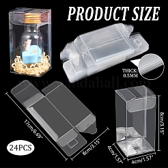 Прозрачные коробки для хранения чая для домашних животных CON-WH0106-08B