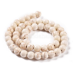 Синтетических нитей бирюзовые бусы TURQ-F007-01A-8mm